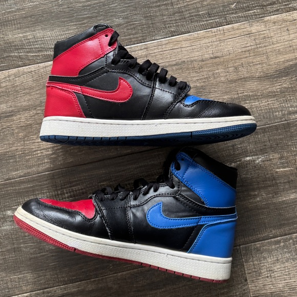 Jordan 1 retro top 3 red blue black white 8 - Picture 2 of 7